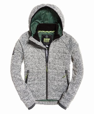 Superdry Storm Quilted Cipzár Férfi Kapucnis Pulóver Szürke | BIFMR9708